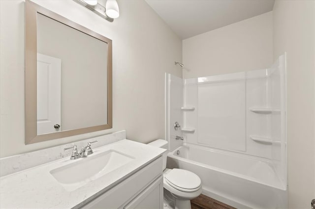 812 Stella Trl, Guthrie, OK 73044 - full bathroom featuring toilet, shower / bathing tub combination, and vanity