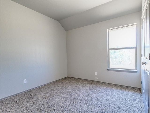 343787 E 870th Rd, Chandler, OK 74834 - carpeted spare room with baseboards and lofted ceiling