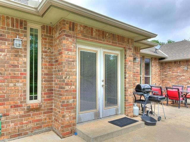 view of patio featuring outdoor dining area and area for grilling