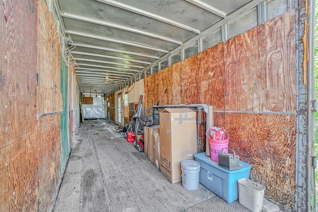 view of storage area