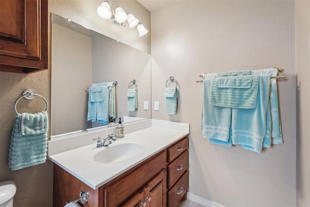 116 Mission Hills Dr, Guthrie, OK 73044 - bathroom featuring vanity and toilet