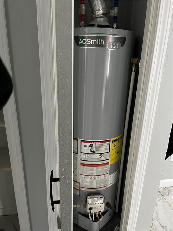 room details featuring water heater