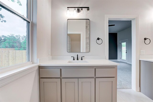 bathroom with vanity