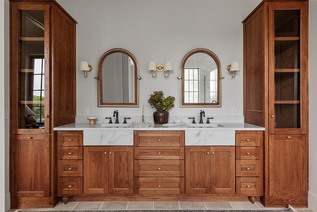 6509 NE 97th St, Oklahoma City, OK 73151 - bathroom featuring double vanity and healthy amount of natural light