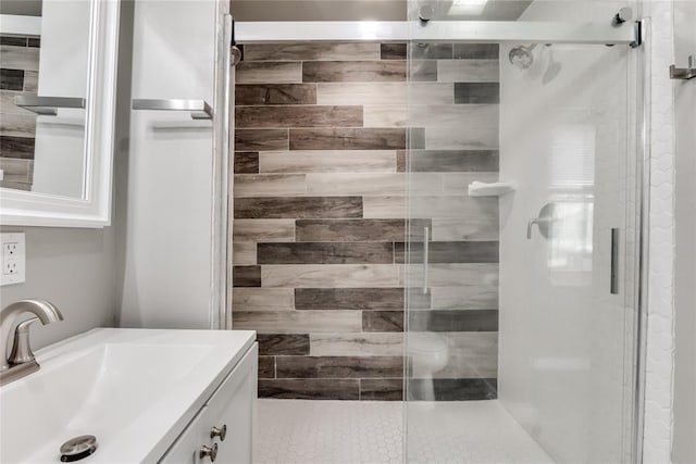 20318 State Highway 39, Purcell, OK 73080 - bathroom with vanity and a stall shower