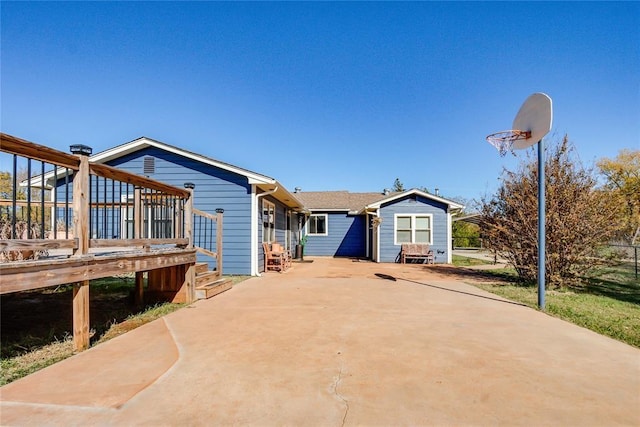 20318 State Highway 39, Purcell, OK 73080 - view of front of home featuring a wooden deck and concrete driveway