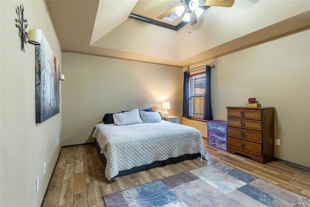 1904 Timber Xing, Yukon, OK 73099 - bedroom featuring a ceiling fan and wood finished floors