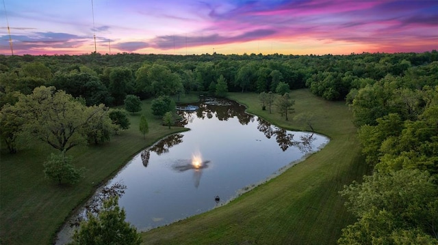 2203 E Wilshire Blvd, Oklahoma City, OK 73111 - aerial overview of property's location with a large body of water and a forest