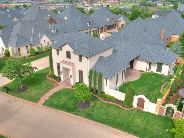 bird's eye view with a residential view