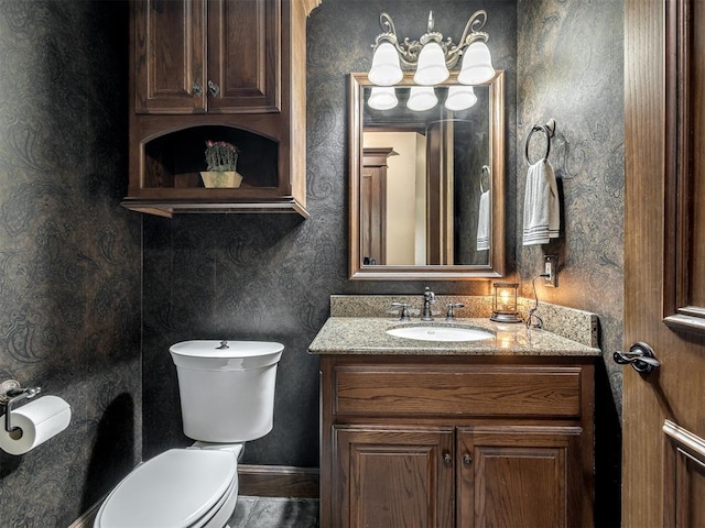 3125 Cumberland Dr, Edmond, OK 73034 - half bath with toilet and vanity