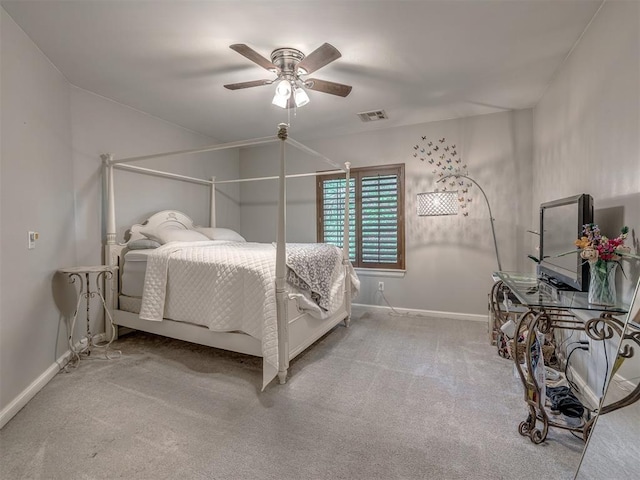 3125 Cumberland Dr, Edmond, OK 73034 - carpeted bedroom featuring baseboards and ceiling fan