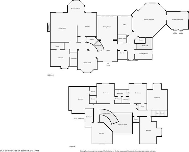 3125 Cumberland Dr, Edmond, OK 73034 - property floor plan