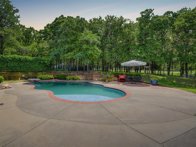 3125 Cumberland Dr, Edmond, OK 73034 - view of pool featuring a patio area, fence, and a diving board
