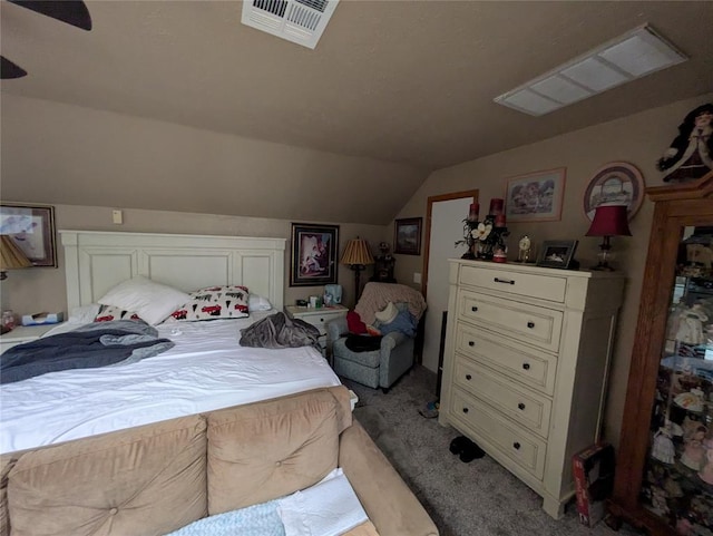 900 Walnut Pl, Norman, OK 73072 - bedroom featuring carpet floors and vaulted ceiling