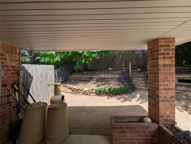 900 Walnut Pl, Norman, OK 73072 - view of patio / terrace featuring fence