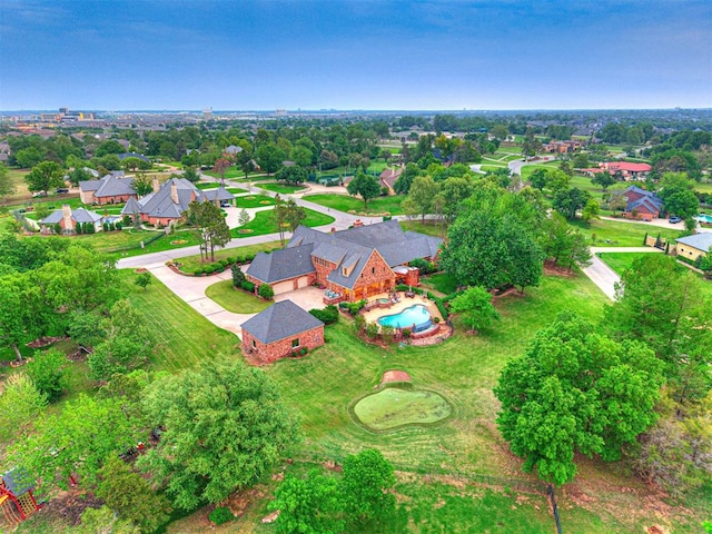 3812 Ridgeline Dr, Norman, OK 73072 - bird's eye view featuring a residential view