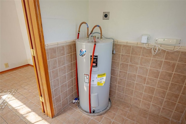 utilities featuring electric water heater
