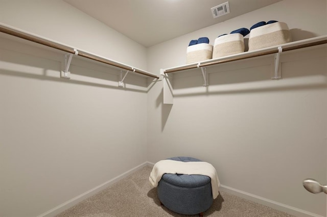 10232 NW 28th St, Yukon, OK 73099 - spacious closet featuring carpet and visible vents