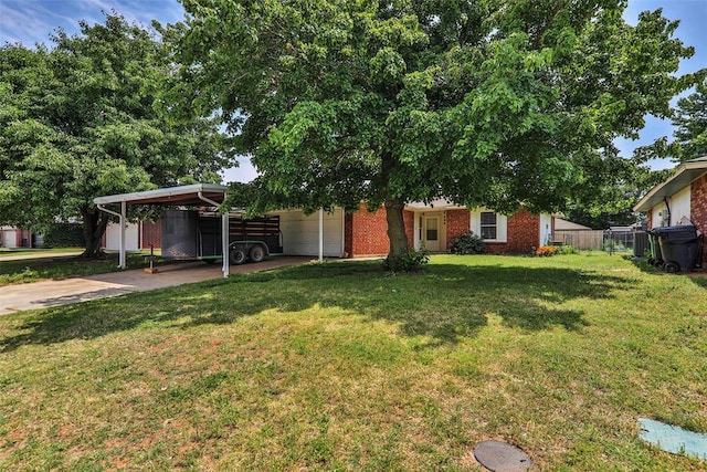 208 Harrogate Dr, Yukon, OK 73099 - view of front of home featuring concrete driveway and brick siding