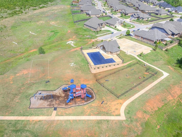 birds eye view of property featuring a residential view