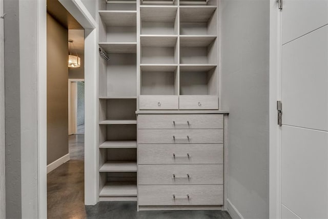 view of closet