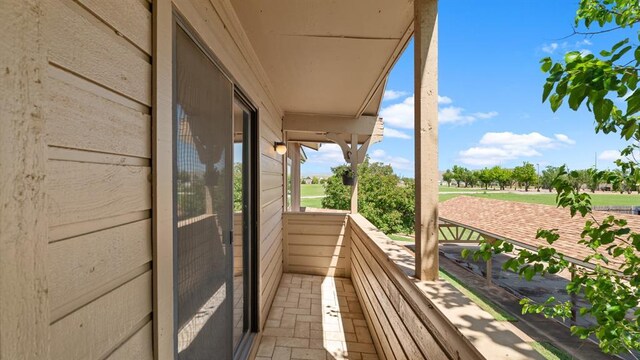 view of balcony