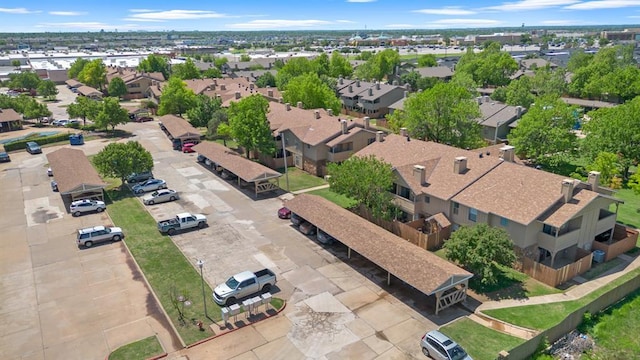 bird's eye view with a residential view