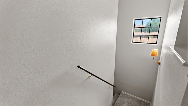 view of stairway