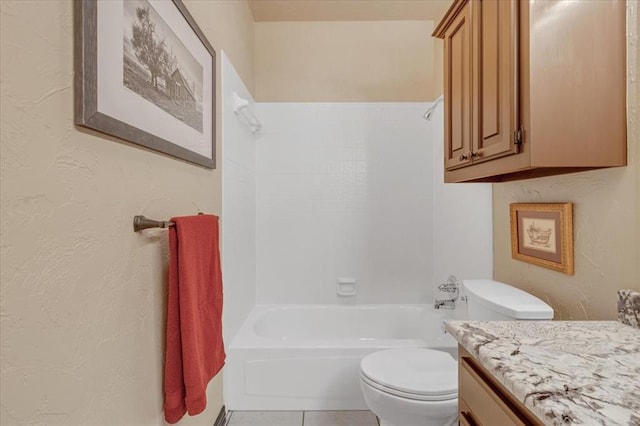 1008 Bavarian Dr, Edmond, OK 73034 - full bath with vanity, washtub / shower combination, and tile patterned flooring