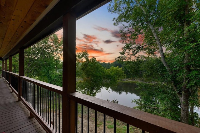 370 Stones River Ln, Broken Bow, OK 74728 - deck with a water view