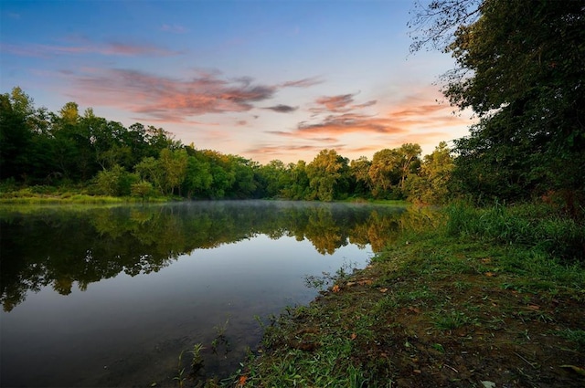 370 Stones River Ln, Broken Bow, OK 74728 - water view with a heavily wooded area