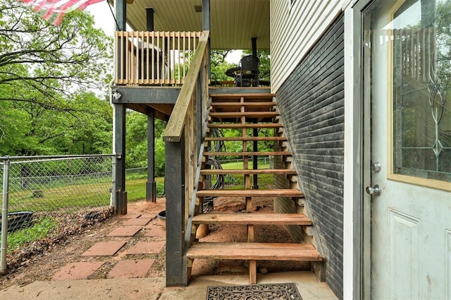 view of stairs
