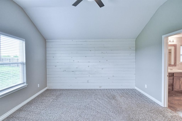 1114 Old Frisco Rd, Norman, OK 73069 - interior space featuring multiple windows, carpet, and lofted ceiling