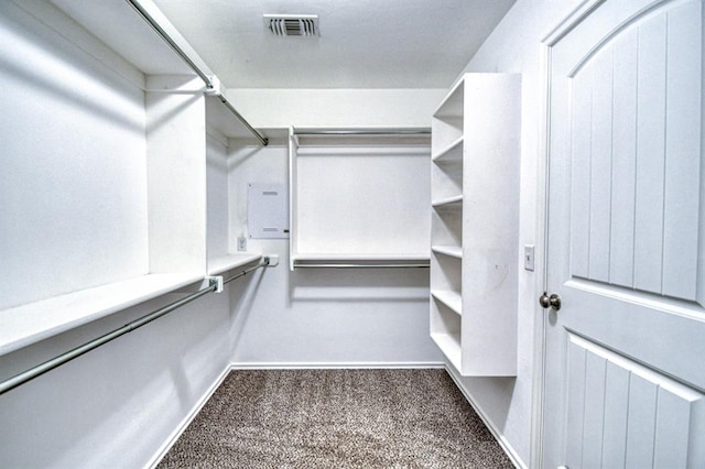 1114 Old Frisco Rd, Norman, OK 73069 - walk in closet featuring carpet flooring and visible vents
