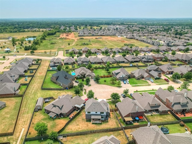 bird's eye view featuring a residential view
