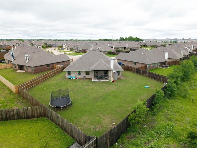 birds eye view of property featuring a residential view