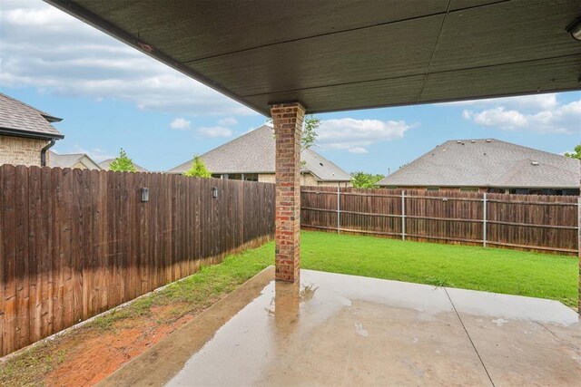 view of patio / terrace featuring a fenced backyard