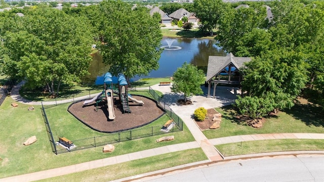 bird's eye view of a large body of water