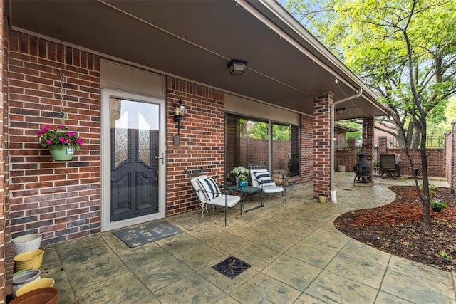 6208 Waterford Blvd Unit 95, Oklahoma City, OK 73118 - view of patio with fence