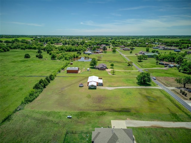bird's eye view featuring a rural view