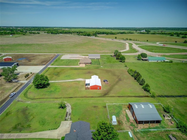 drone / aerial view featuring a rural view