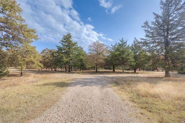view of road featuring a rural view