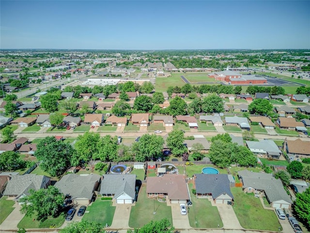 drone / aerial view featuring a residential view