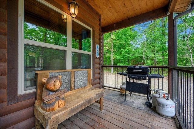678 N State Highway 259a, Broken Bow, OK 74728 - view of wooden terrace