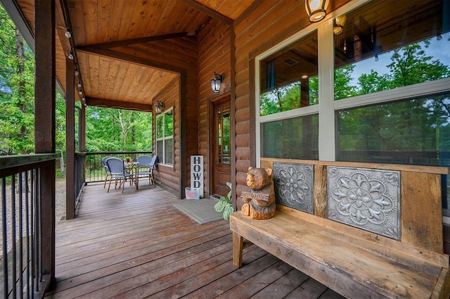 678 N State Highway 259a, Broken Bow, OK 74728 - deck with covered porch
