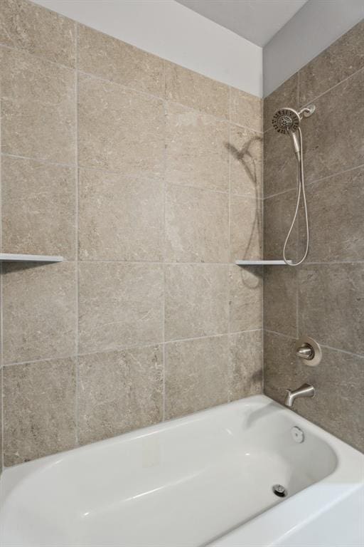 full bathroom with tub / shower combination