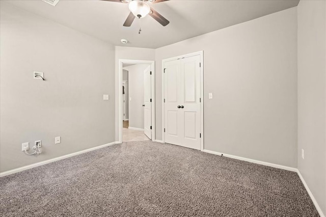 1016 NW 191st St, Edmond, OK 73012 - carpeted empty room with baseboards and a ceiling fan