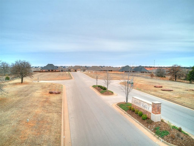 view of road with curbs
