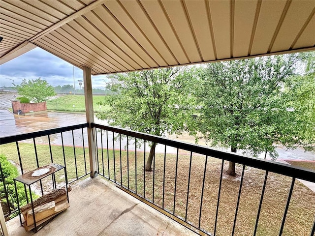 view of balcony