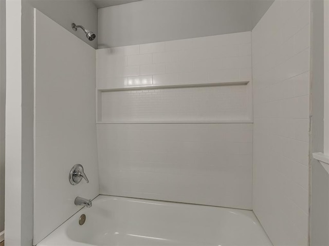 full bathroom with bathing tub / shower combination